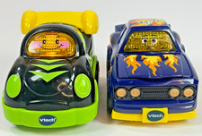 Lot of 2 VTech Go Go Smart Wheels Race Cars Riley  Roger Tested Works
