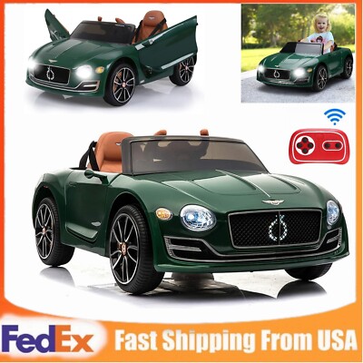 Licensed Bentley Kids Electric Ride On Car Toys w/ Remote Control 12V LED Lights