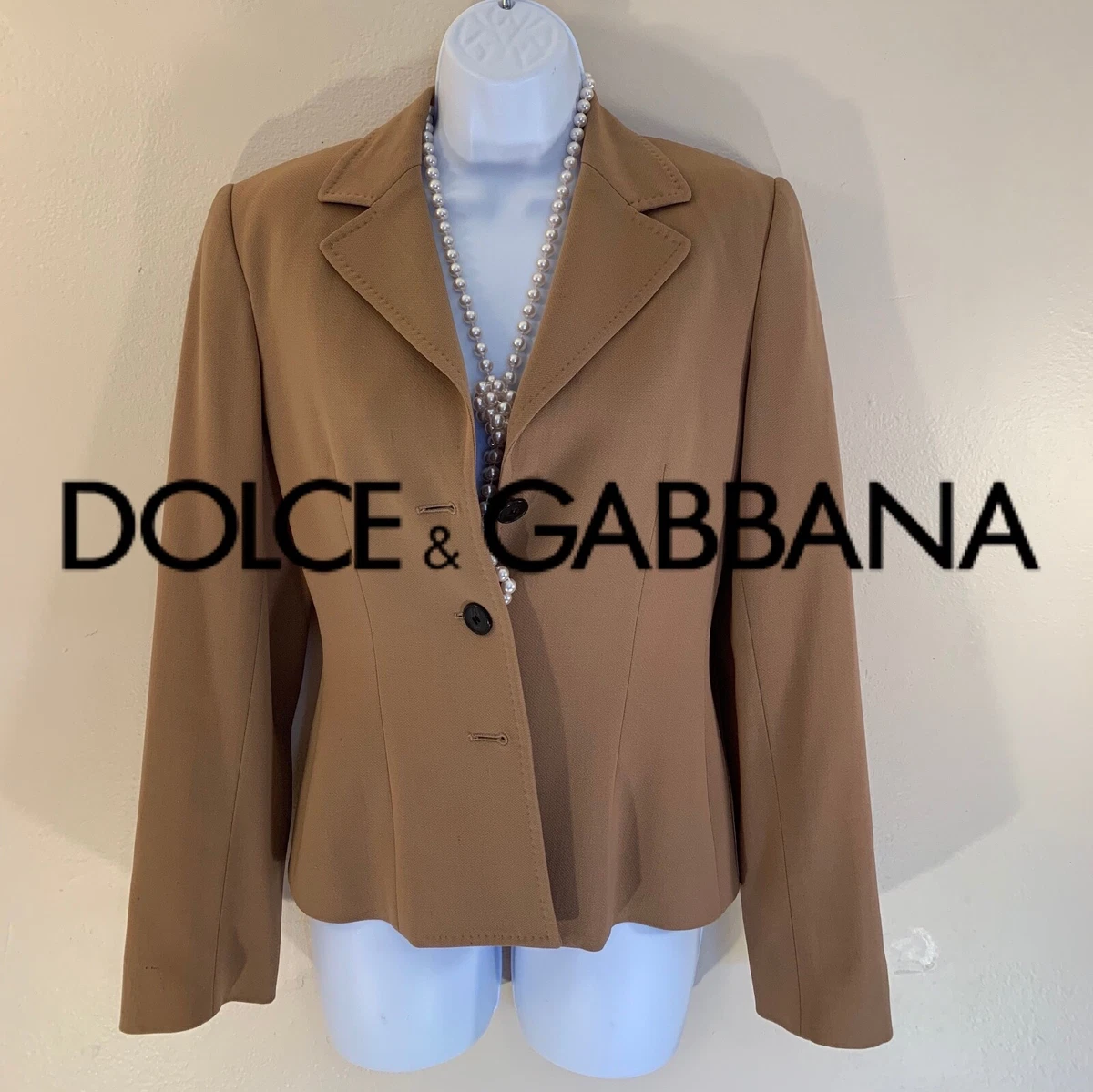 Dolce u0026 Gabbana Wool Jacket Size 6 (Italian size 42) 98% virgin wool/2%  elastane | eBay