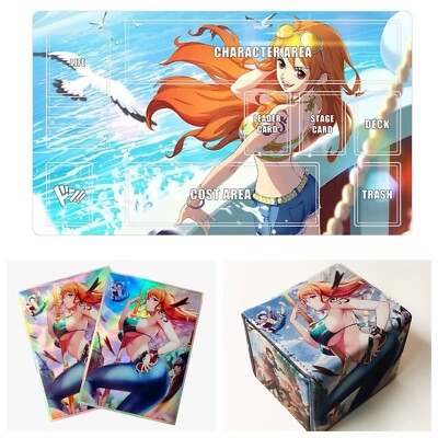 C103 Nambarimasu Namie プレイマット ゴールデングロー ONE PIECE Nami OPCG Card Sleeves 67X92mm | Playmat With Zones