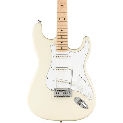 Squier Affinity Series Stratocaster Maple Fingerboard Guitar Olympic White