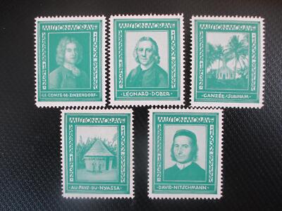 (10370) Reklamemarke  - 5 x 200-Jahrfeier Mission Morave 1932
