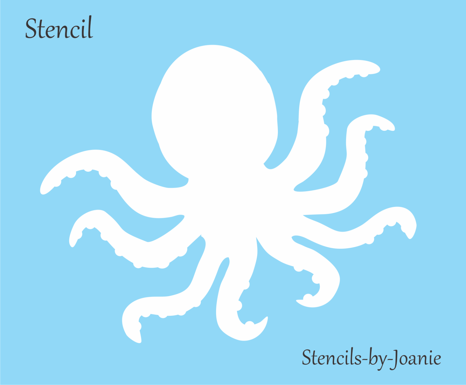 Octopus Stencil Printable