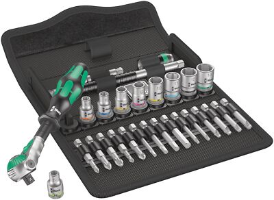 05004016001 8100 Sa 6 Zyklop Metric Speed Ratchet Set 28 Piece 1/4'' Dri