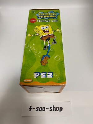 PEZ 2006年製 スポンジ・ボブ 大型　小物入れ Giant PEZ Storage Unit SpongeBob 2006 Figure 12in/35cm Nickerodeon