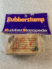 LOVE NOTES - Rubber Stampede Wood Mounted Rubber Stamp S-43