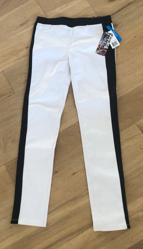 New with Tag! NWT Girls Jeggings Pants White Tuxedo by Tractor Size 14 CUTE!