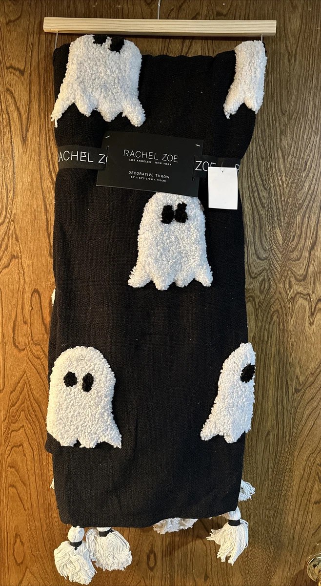 Viral RACHEL ZOE GHOST BLANKET Black and White NEW