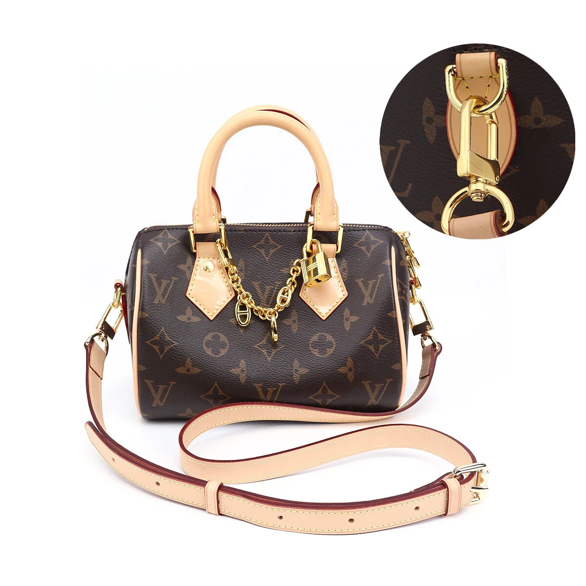 Louis Vuitton Strap Replacement Premium Cotton and Vachetta Leather  Adjustable Crossbody Strap