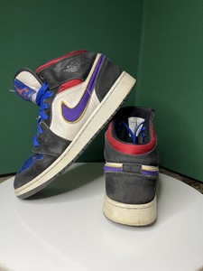 Nike Air Jordan 1 Mid se rivales Lakers Top 3 grade-school Zapatillas  Tamaño 6.5y BQ6931-005 | eBay