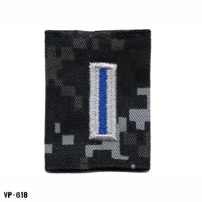 USN BDG NWU Blue Digital Chief Warrant Officer 5 CWO-5 Parka Tab ~ Vanguard USA