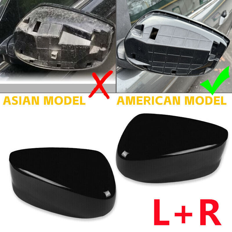 Pair Door Side Rearview Mirror Cover Cap Trim For Honda Accord 2008 2009-2012