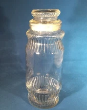 Vintage 1979 Planters Mr.Peanut Glass Jar 10" Tall