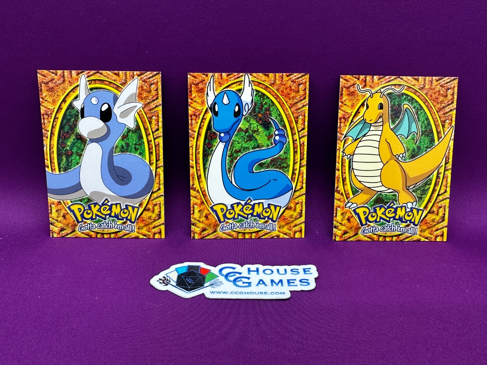 1999 Blue Label Topps Pokemon Dragonite Evolution Line E10/E11/E12 *CCGHouse* VC
