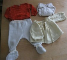 Genuine Vintage Baby Clothes 60s 70s Cardigan Lotties Nappy Nicki 62