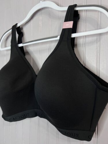 Cacique Womens BRA 38F Black Lightly Lined Lane Bryant No Wire NEW - Picture 6 of 8