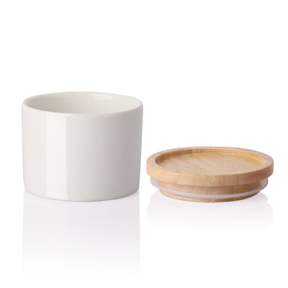 Sweejar Kitchen Canisters Ceramic Food Storage Jar Stackable Containers with ...