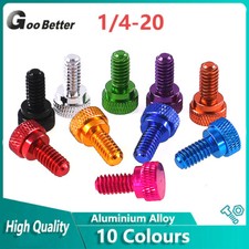 1/4-20 Coloured Knurled Thumb Screw Hand Turn Knob Bolts For DIY Cameras Screw