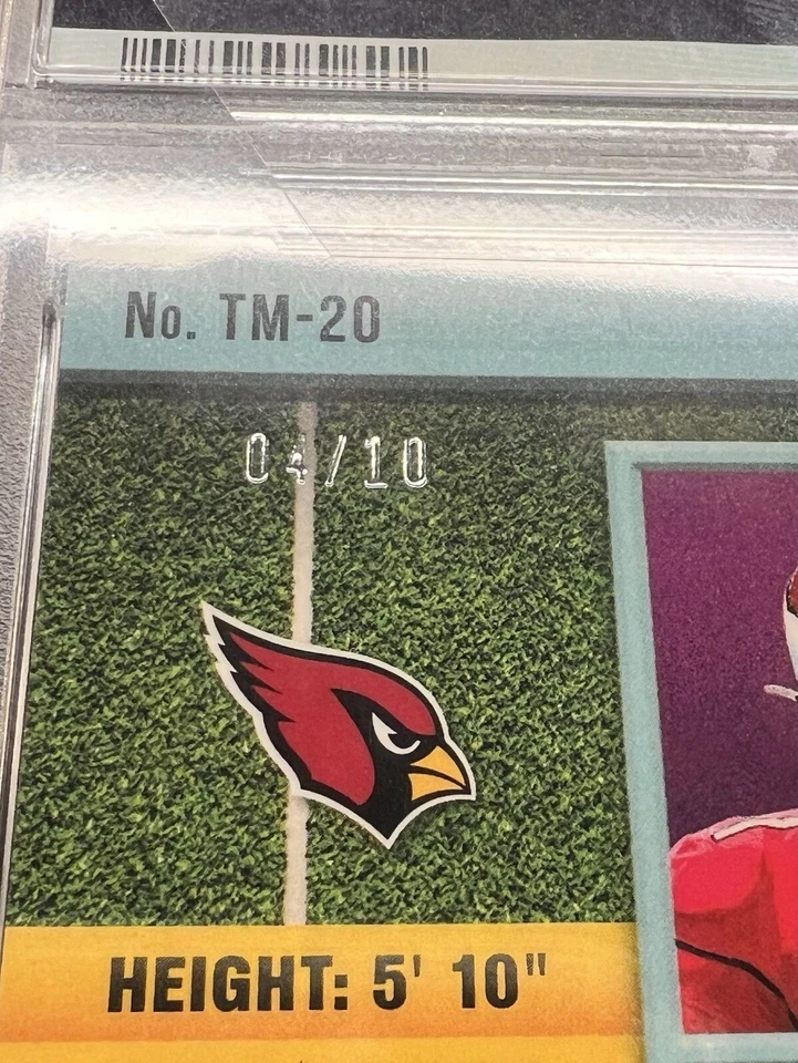 2021 Mosaic Kyler Murray Touchdown Masters Pink Prizm /10 PSA 9 Mint Pop 1 - Image 3 of 3