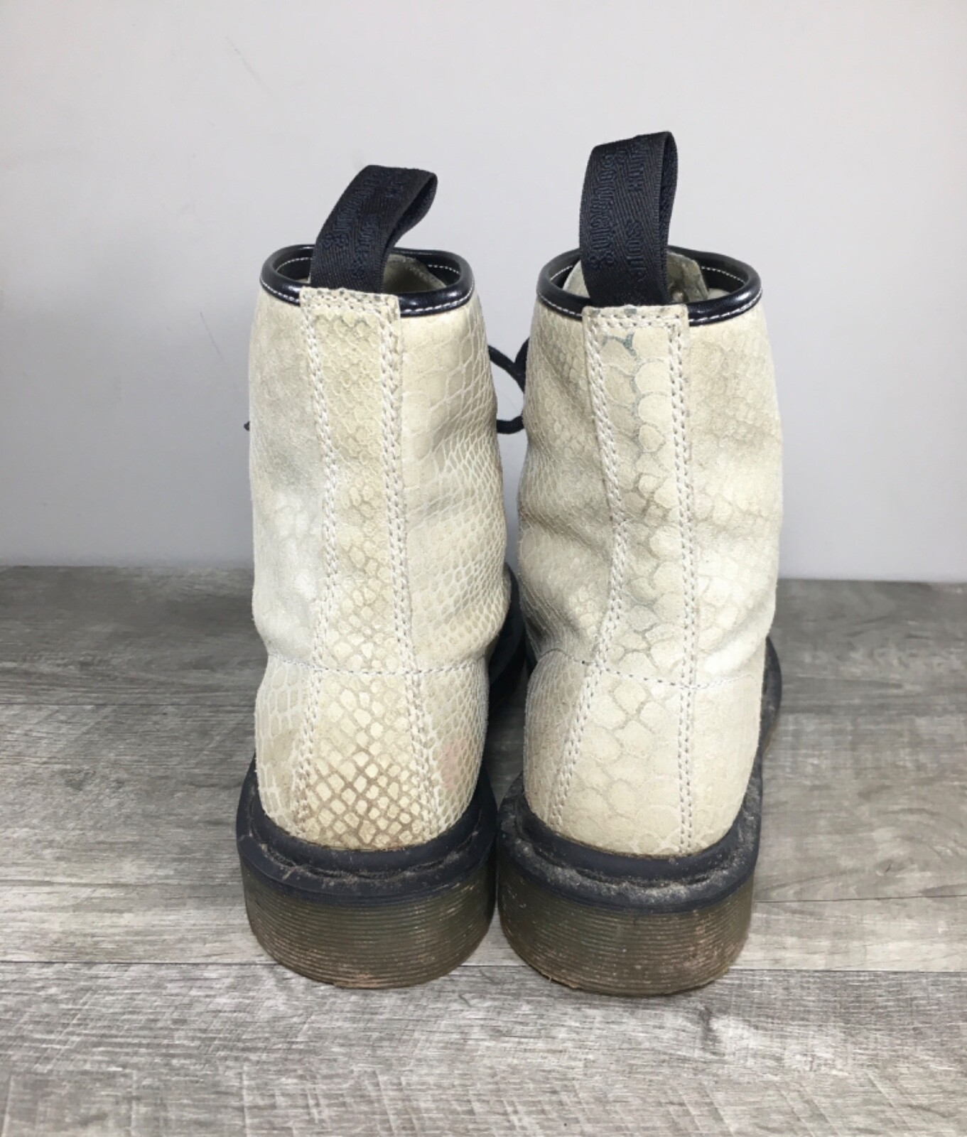 Doc Martens 1460 Python Embossed Leather Combat W… - image 6