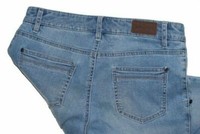 Jeanshose Jeans 7/8 Hose Caprijeans Blau Waschung John Baner Gr. 36 Neu