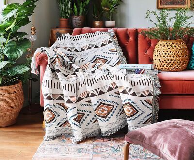Lqprom Southwest Throw Blankets Aztec Southwestern Throws Cover for Couch Cha...