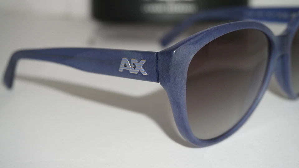 Gafas de sol Armani Exchange nuevas azules Cateye marrón AX4006 8024/11 59 14 135 Foto 3 de 4