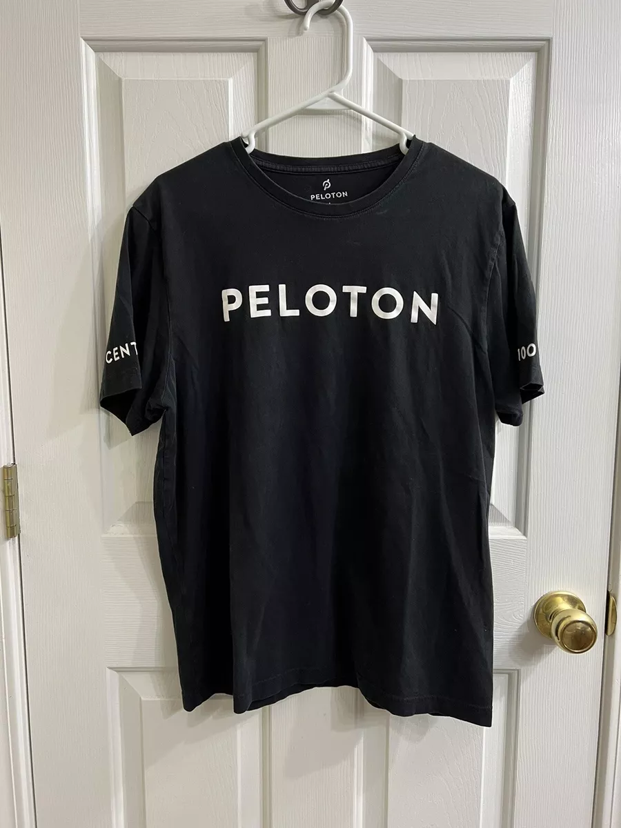 Peloton Century Club 100th Ride Graphic Short Sleeve T Shirt Black