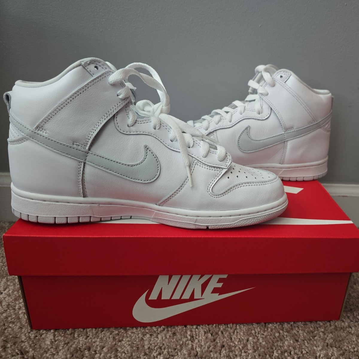 Size 8 - Nike Dunk SP High Pure Platinum | eBay