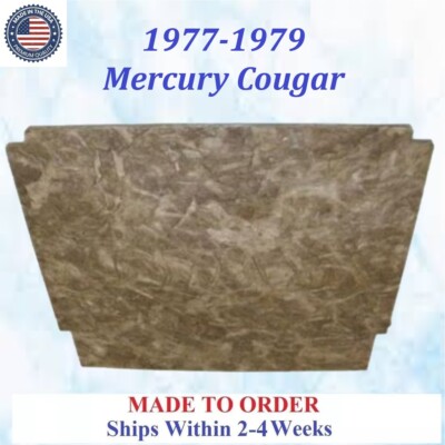 NEW 1977-1979 Mercury Cougar HOOD INSULATION GRAY/BLACK REM #LMR-HIN-290
