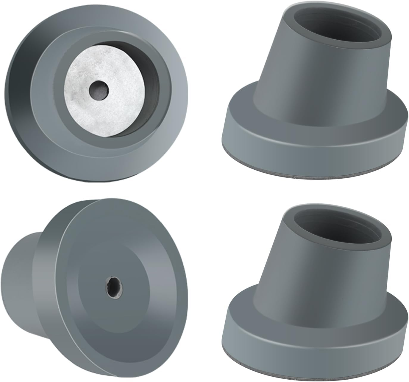 4 Pack Replacement Feet for Shower Chair Bath Seat 11/8"Slope Rubber