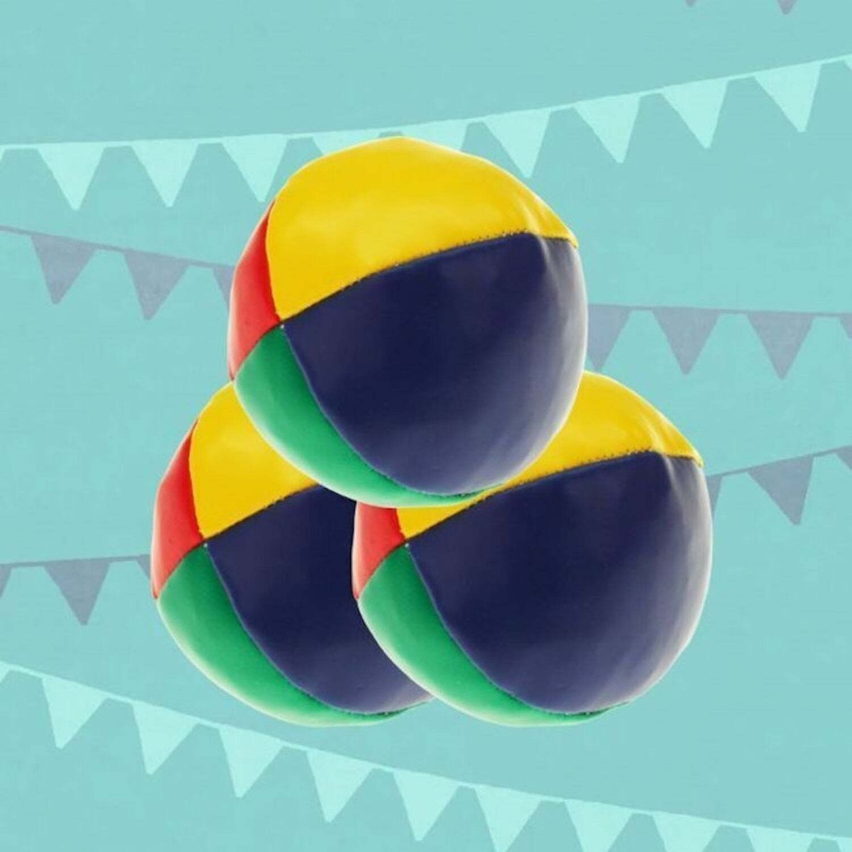 XZEIT Jonglierbälle Set 7 Stück - Weiche Wurfbälle Für Kinder & Anfänger