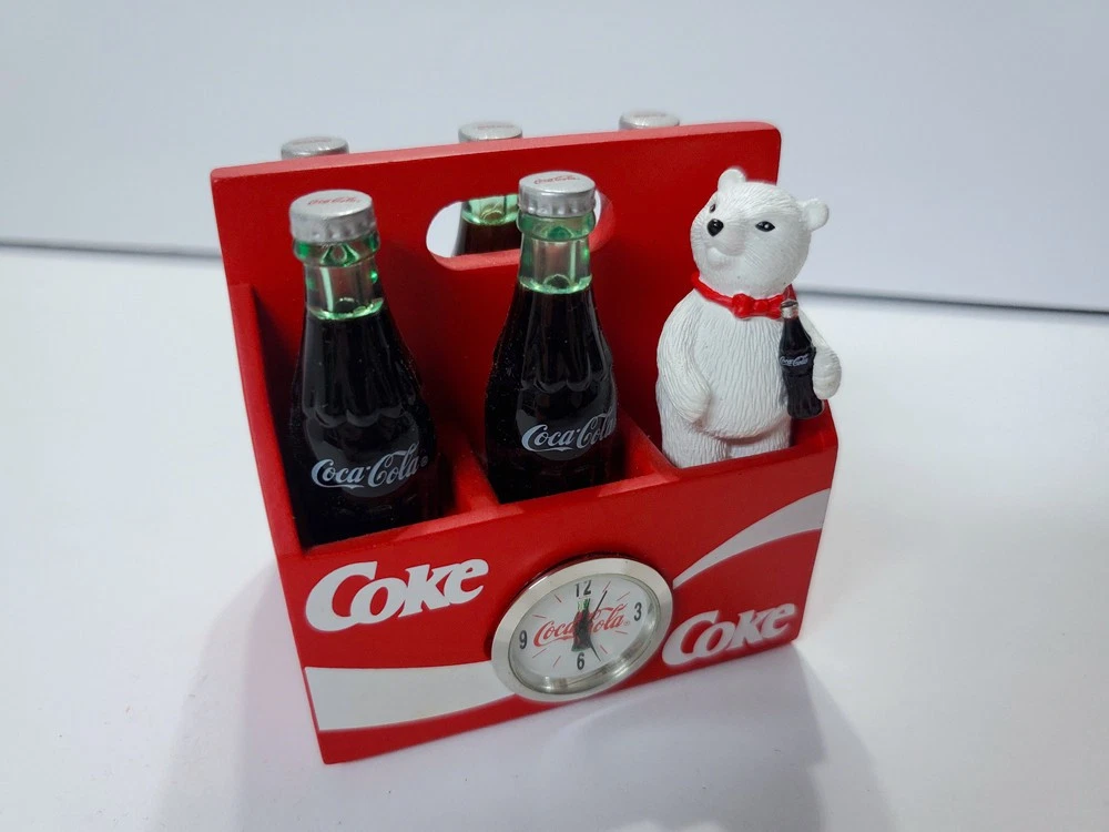 Coca Cola Polar Bear Clock Indiana Collectible Coca Cola Clocks
