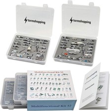 52pcs Sewing Machine Presser Feet Set - Metal, Low Shank for Singer, Brother,...
