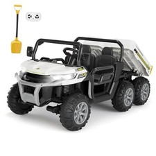 24V 2 Seater Ride On Dump Truck for Big Kids - Electric Ride On Car with White