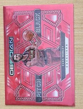 🏀  2021-22 Obsidian PITCH BLACK Evan Mobley Rookie RED FLOOD PRIZM