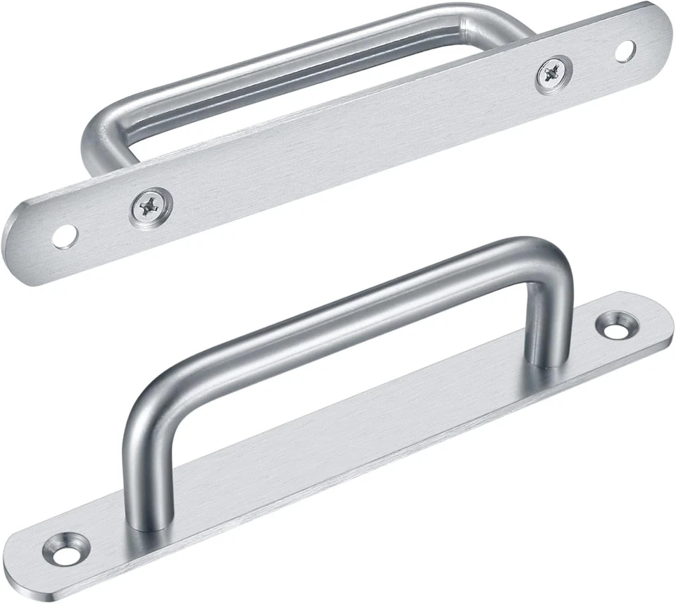 2 Pcs Sliding Door Handles, Pull Push Door Handles, Stainless Steel Sliding Bath - Image 3 of 4
