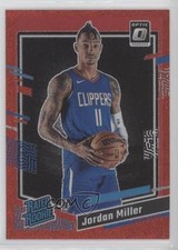 2023 Donruss Optic Rated Rookie Red Glitter Prizm 65/75 Jordan Miller #250 12z3