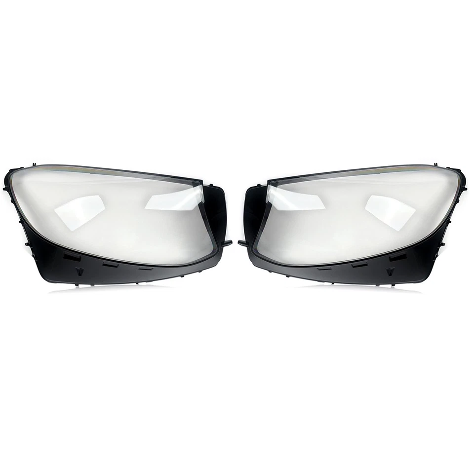 Pair Clear Front Headlight Lens Cover For Mercedes Benz GLC Class W253 2016-2019 Foto 3 de 4