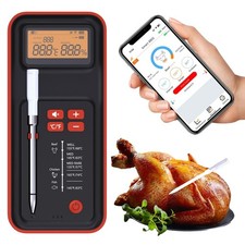 Wireless Smart Digital Bluetooth Meat Thermometer Standalone Display Base I...