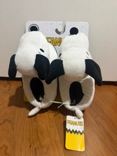 Peanuts Snoopy White inside indoor House Slippers Kids Shoes Size 13/1 NEW NWT