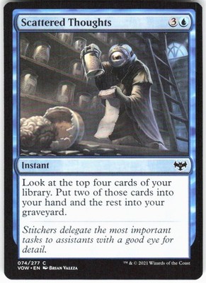 Scattered Thoughts C Innistrad: Crimson Vow 74 NM Brian Valeza