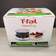 Yogurt Maker T Fal Balanced Living LCD Timer White Model YG2328US Open Box