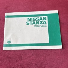 1983 Nissan Stanza T11 Owners Manual