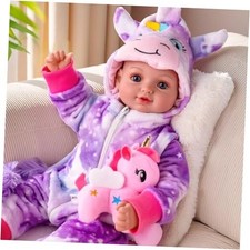 Baby Doll Girl - 15-Inch Realistic Baby Doll with Blue Eyes, Soft Body in