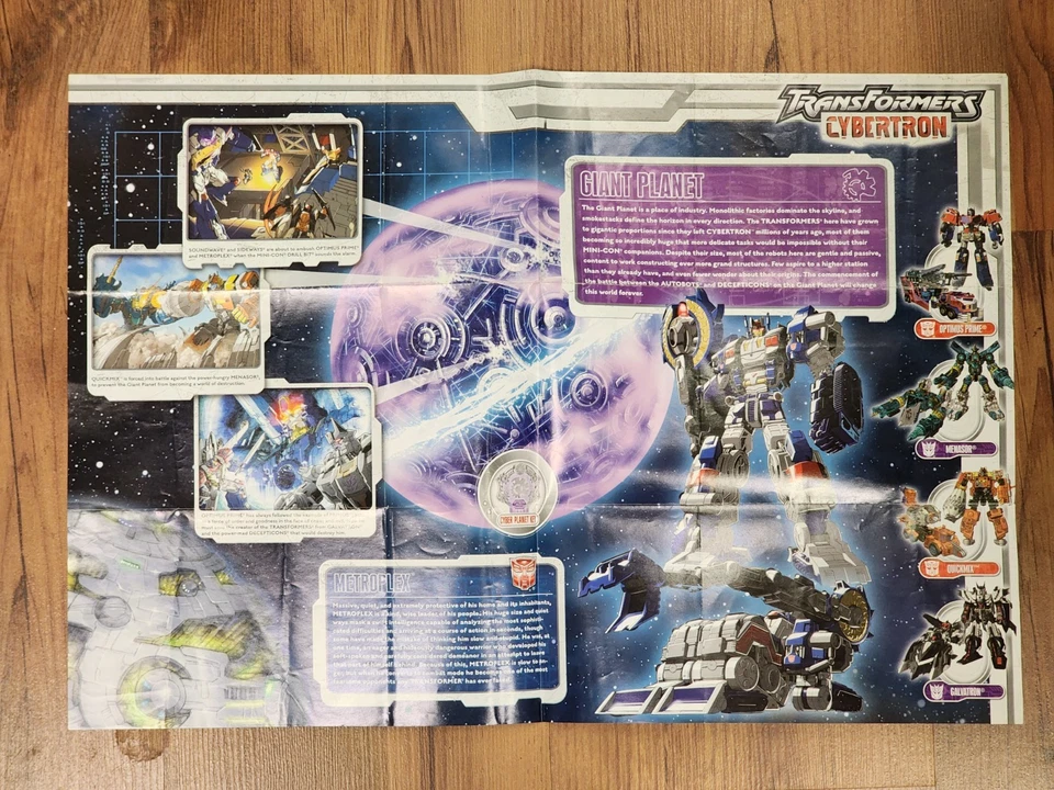 Hasbro Transformers (2006) Cybertron Map + Unicron & Galvatron Cardbacks - A1 - Image 2 of 4
