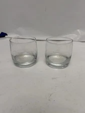 VTG Crown Royal Pennsylvania clear whiskey glass x2
