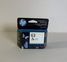 HP 63 Tri-Color Printer Ink Cartridge Sealed Dated 2025