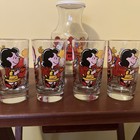 Vintage Set Snoopy's Kitchen Carafe With Lid And 4 Glasses, Peanuts-Made in USA — photo 3