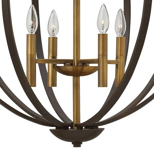 Hinkley Euclid 28 1/4" Wide Spanish Bronze 8-Light Pendant - Picture 7 of 8